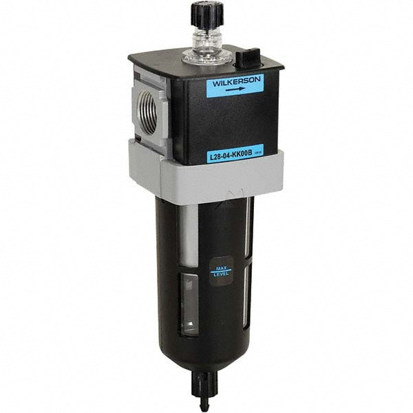 Wilkerson L28-06-KK00B Standard Compressed Air Lubricator: 3/4" Port, NPT Ends, 150 CFM
