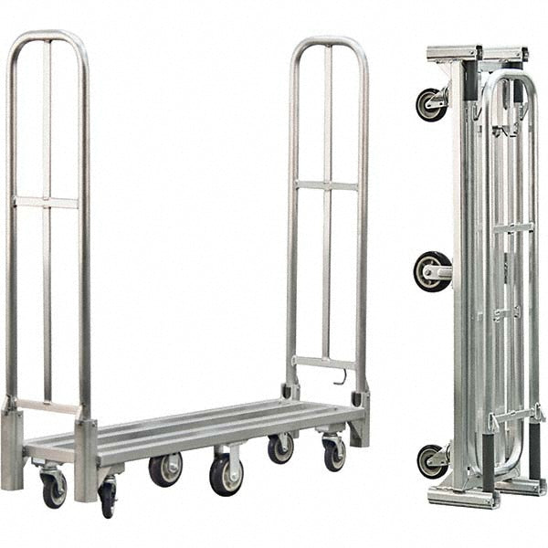 New Age Industrial 96856 Folding Utility Cart Truck: Aluminum Platform