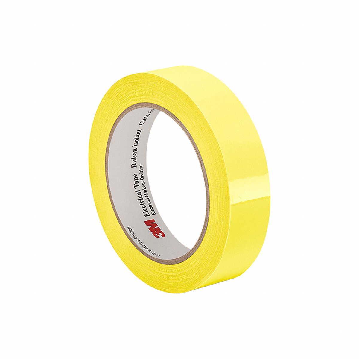 3M Electrical Tape, Polyester, Yellow, 72 yd L, 1" W (3M 1318-1 1" x 72 yds Yellow)