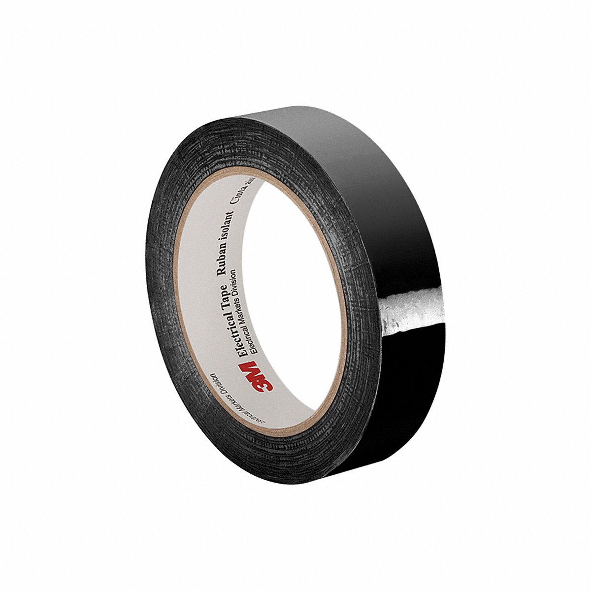 3M Elec Tape, 216 Ft Lx1/4" W, 2.5 Mil, Black, 216 ft (3M 1350 0.25" x 72 yds Black)