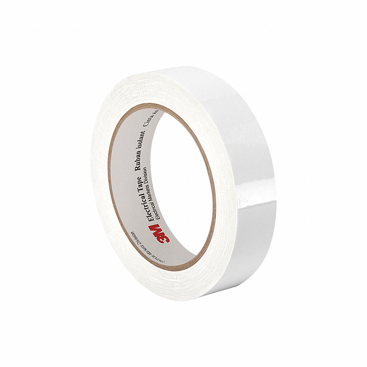 3M Electrical Tape, White, 72 yd L, 1/2" W (3M 1350 0.5" x 72 yds White)