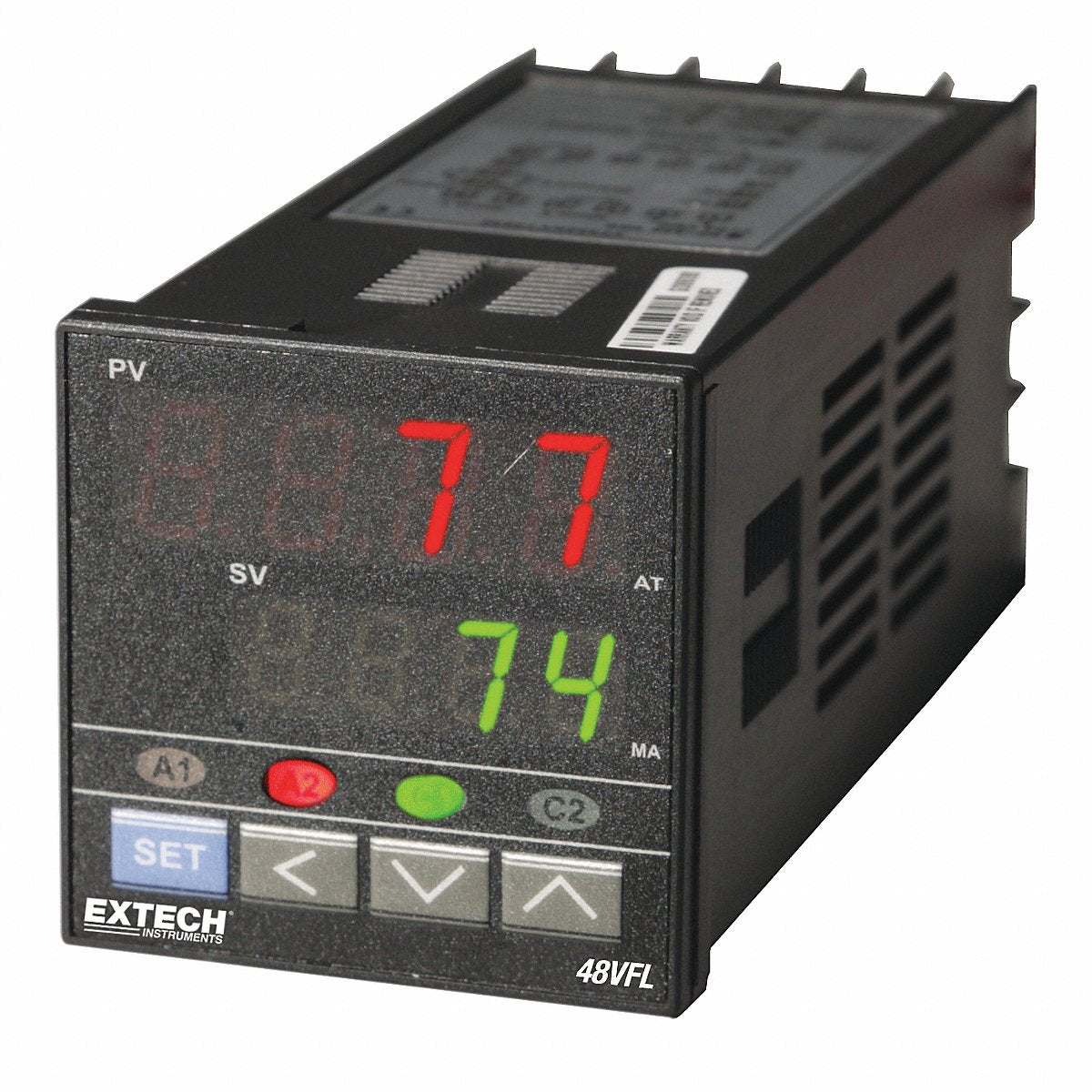 Extech Temperature PID Controller, 1/16 DIN, 5 A Output (48VFL11)