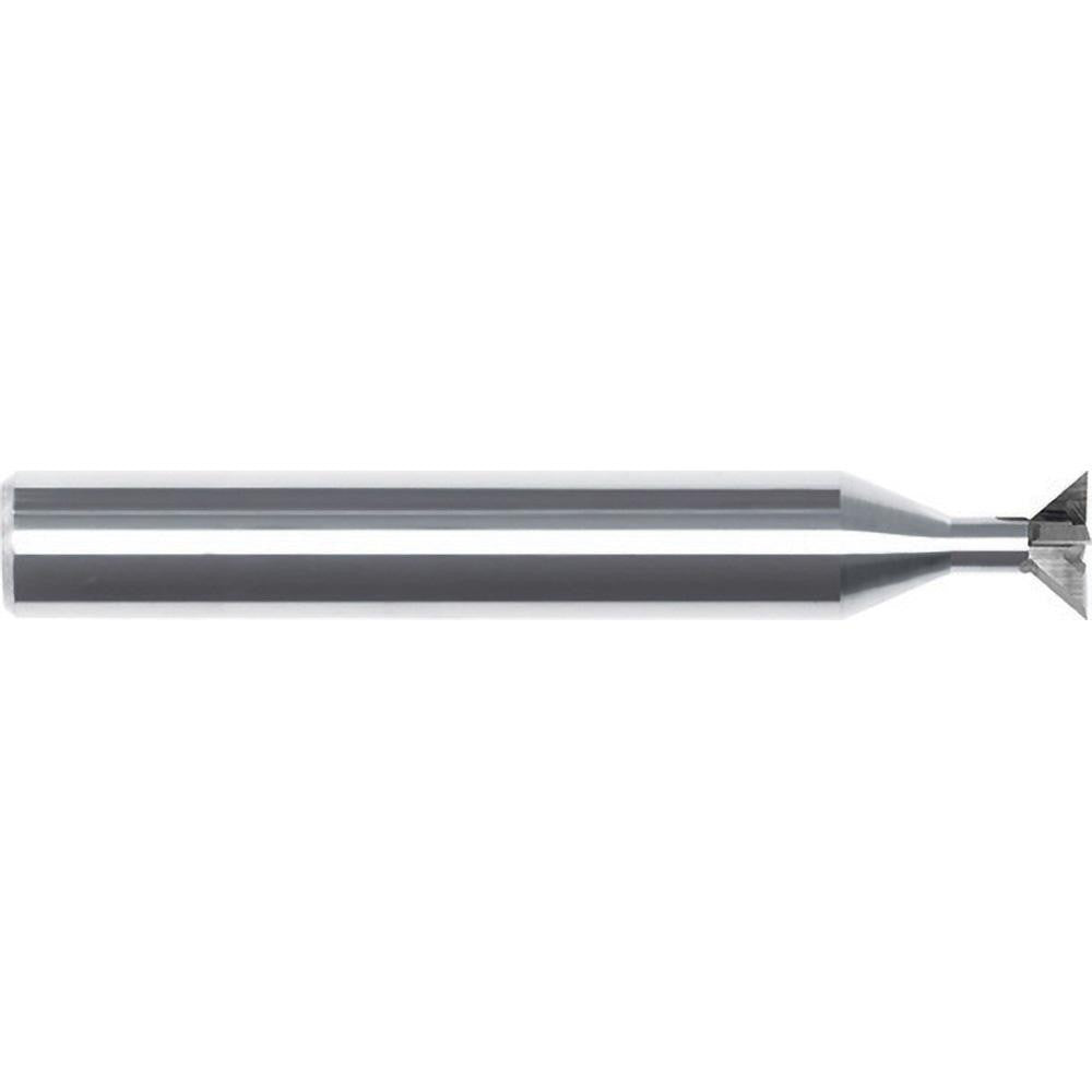 Internal Tool 86-1125-C Dovetail Cutters; Included Angle: 90; Cutter Diameter (Inch): 1/4; Cutter Diameter (Decimal Inch): 0.2500; Cutting Width (Decimal Inch): 0.0620; Cutter Material: Solid Carbide; Weldon Flat: No
