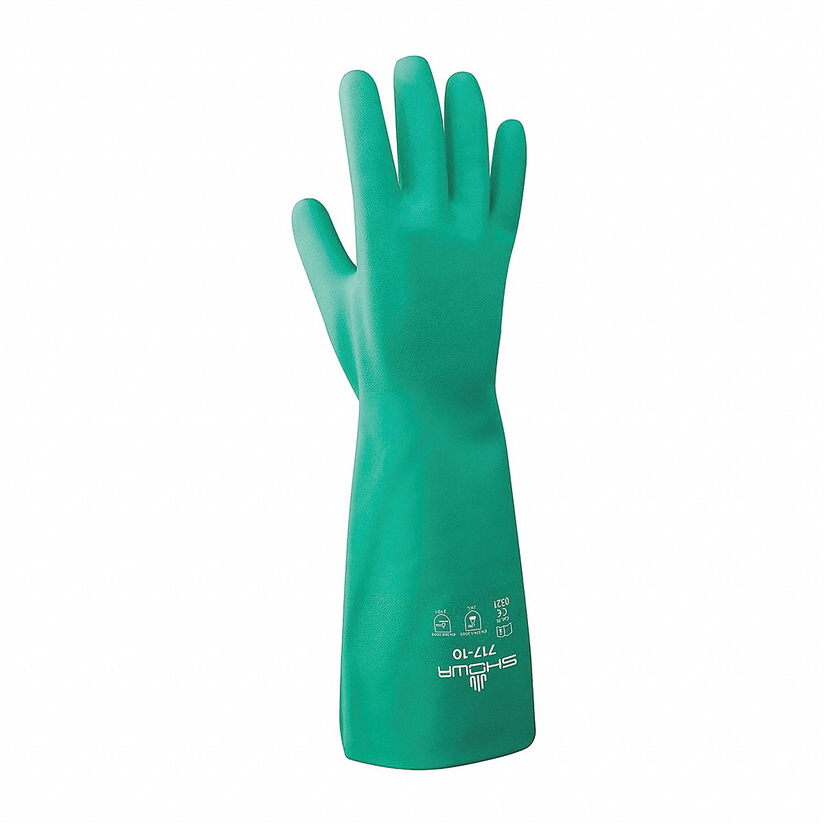 Showa Chem Res Gloves, 13" M, Pr, 13" (717-08) Pack of 12