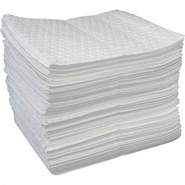 Oil-Dri L90850 Sorbent Pad: For Oil Only, 19" x 15", 23 gal, White