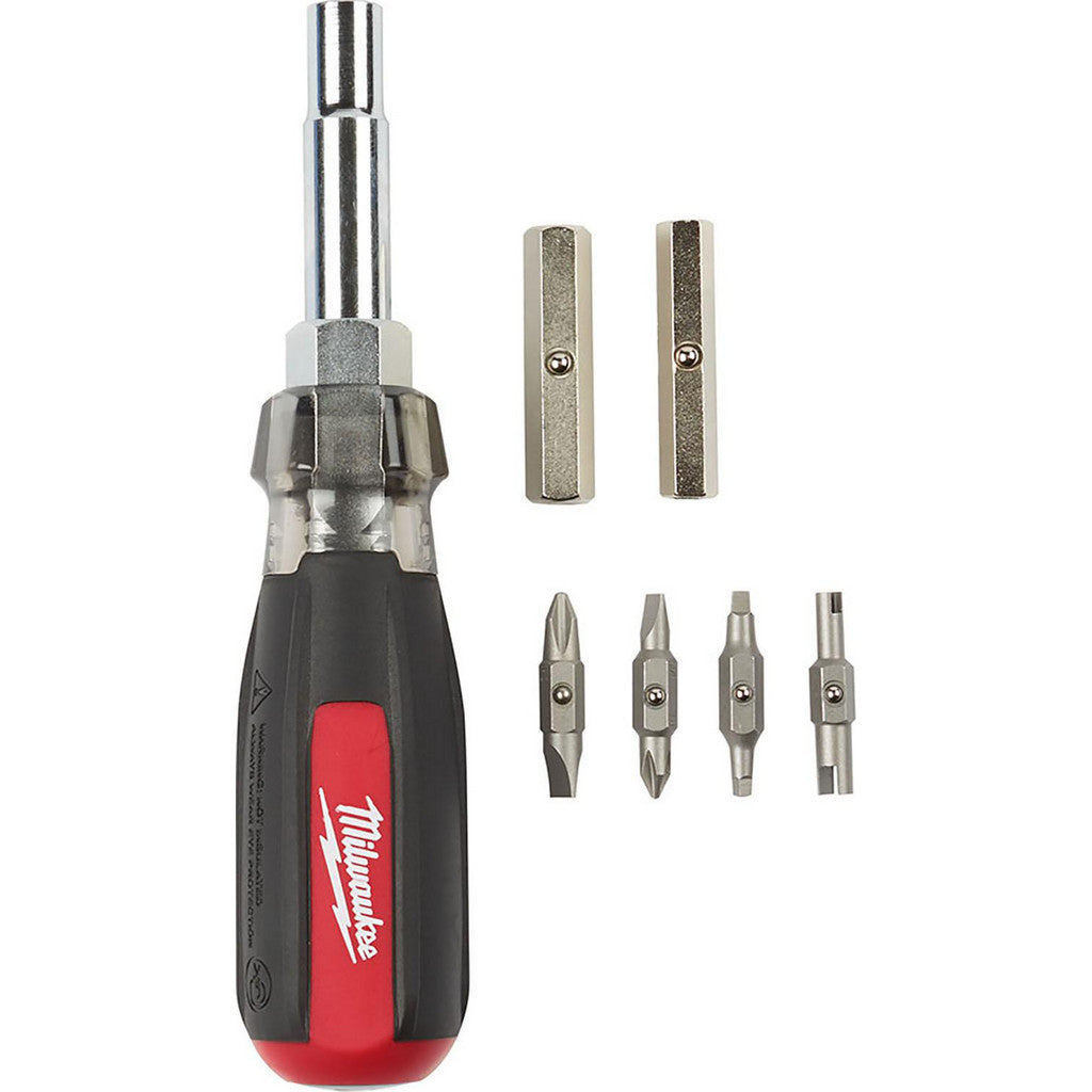 Milwaukee Tool 48-22-2881 13-in-1 Cushion-Grip Screwdriver with Schrader Bit
