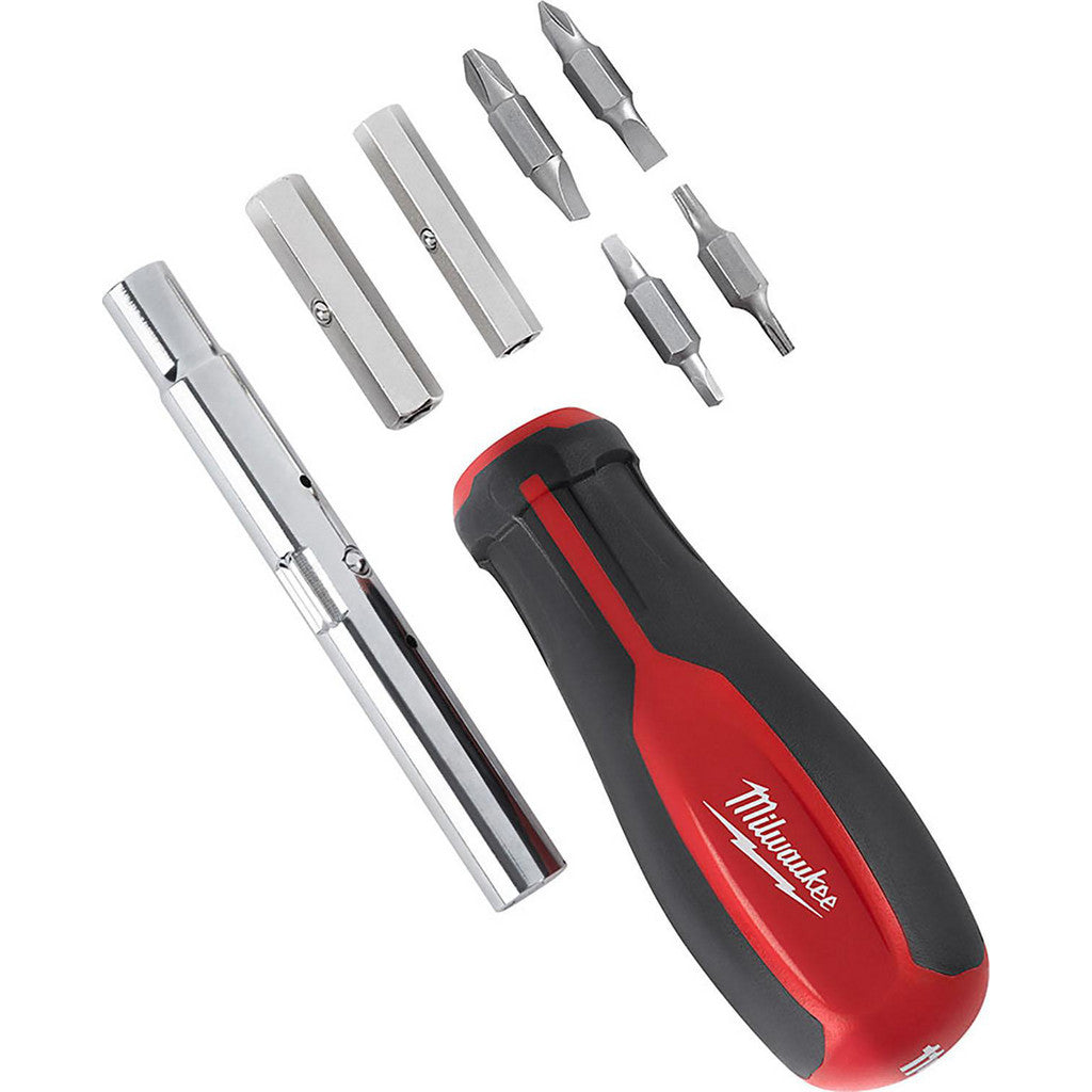 Milwaukee Tool 48-22-2761 11-in-1 Multi-Bit Screwdriver with Square Drive