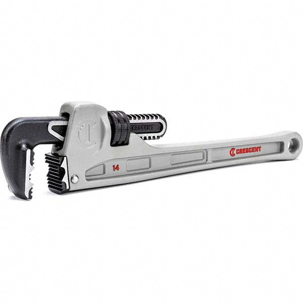 Crescent CAPW14 Straight Pipe Wrench: 2" Max, 14" OAL, Aluminum