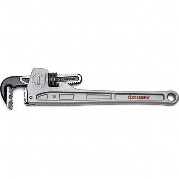 Crescent CAPW18 Straight Pipe Wrench: 2-1/2" Max, 18" OAL, Aluminum