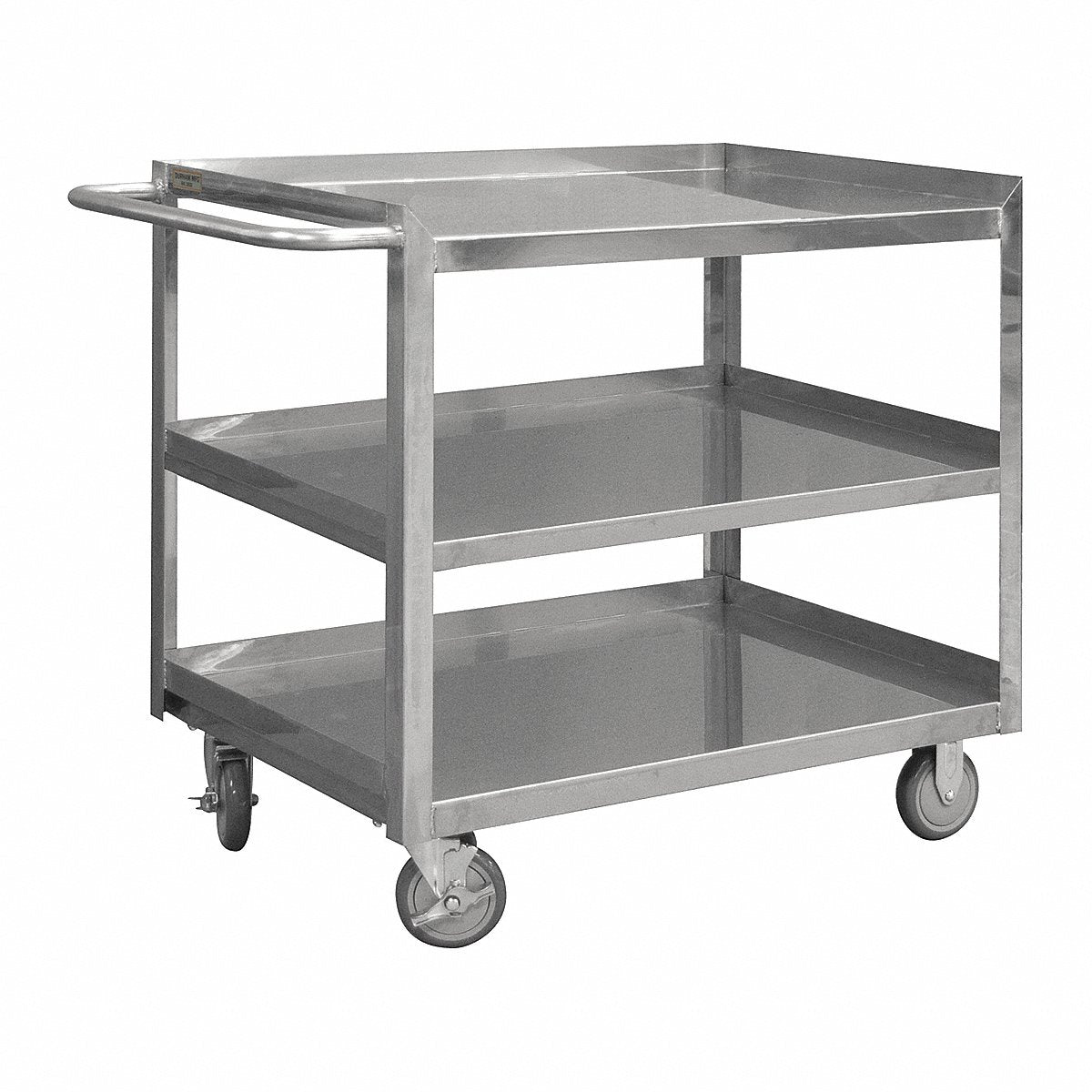 Durham Mfg Co Metal Shelf Cart, 1, 200 Lb, Ss (SRSC1624363FLD5PU)