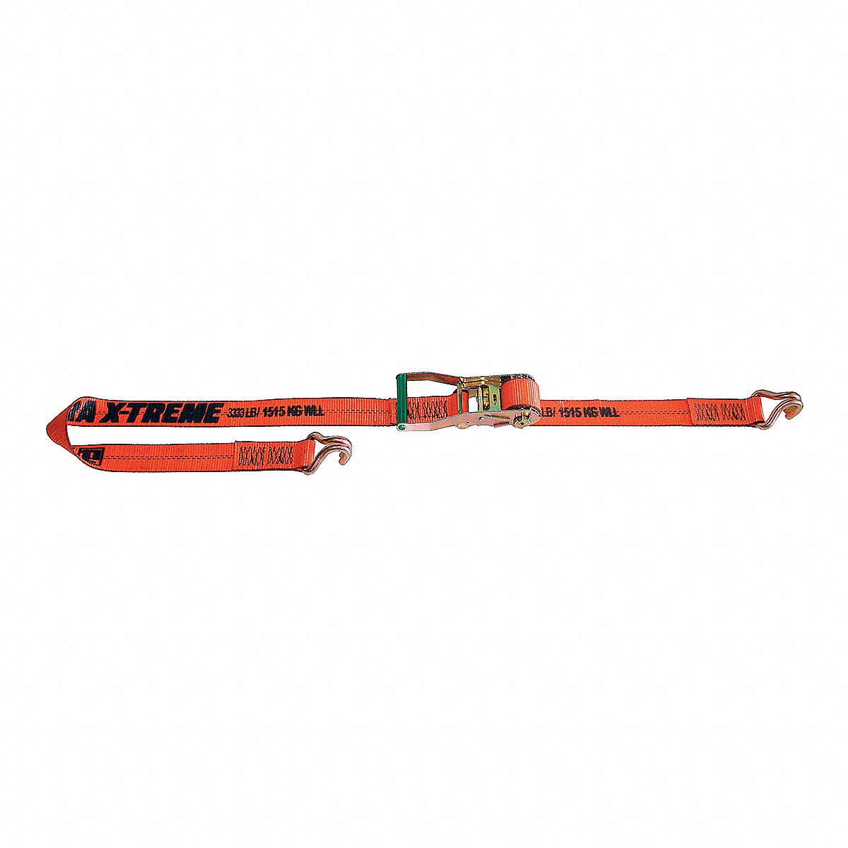 Ancra Tie Down Strap, Wire Hook Ends, Orange (45982-95-27-GRA)