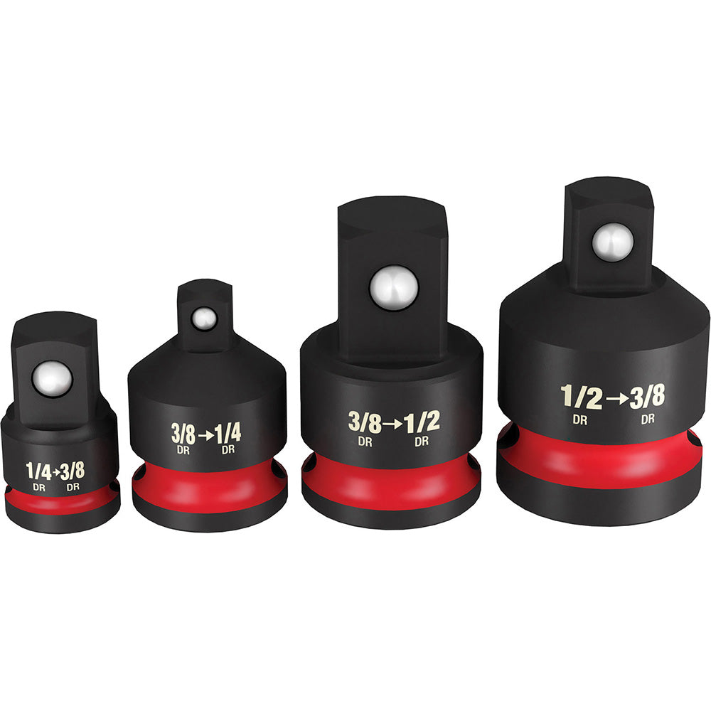 Milwaukee Tool 49-66-6742 SHOCKWAVE Impact Duty 1/4"-1/2"Drive Adapter Set