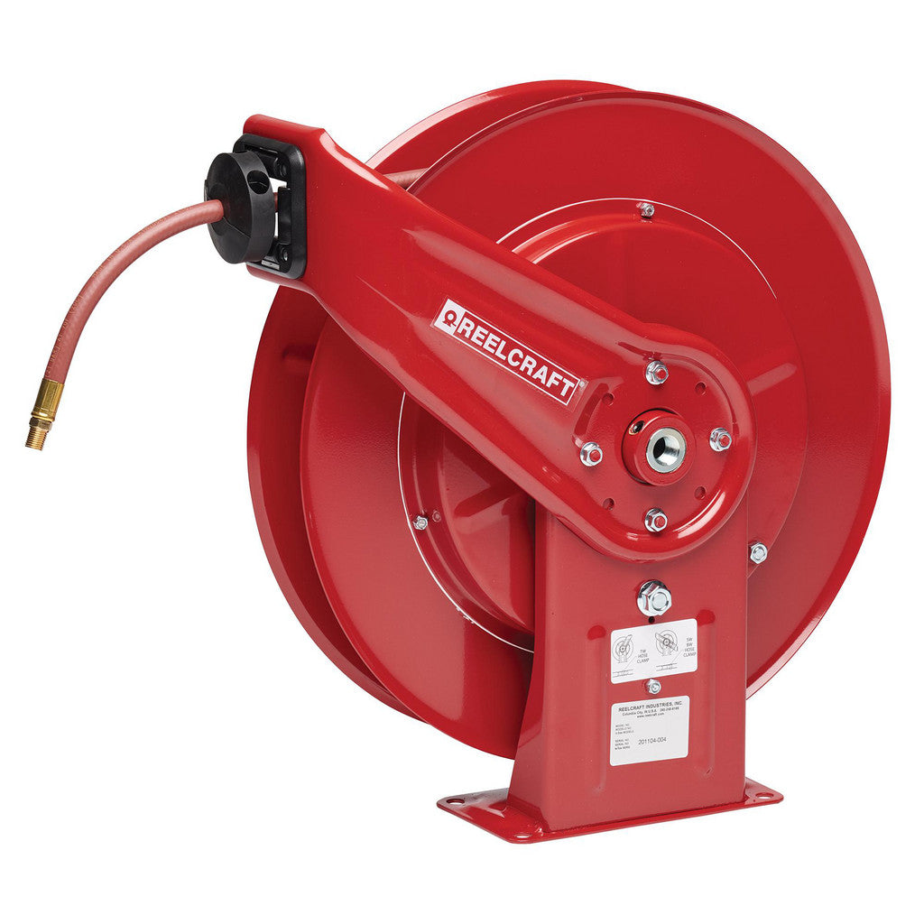 Reelcraft HD76070 OLP Hose Reel with Hose: 3/8" ID Hose x 70', Spring Retractable