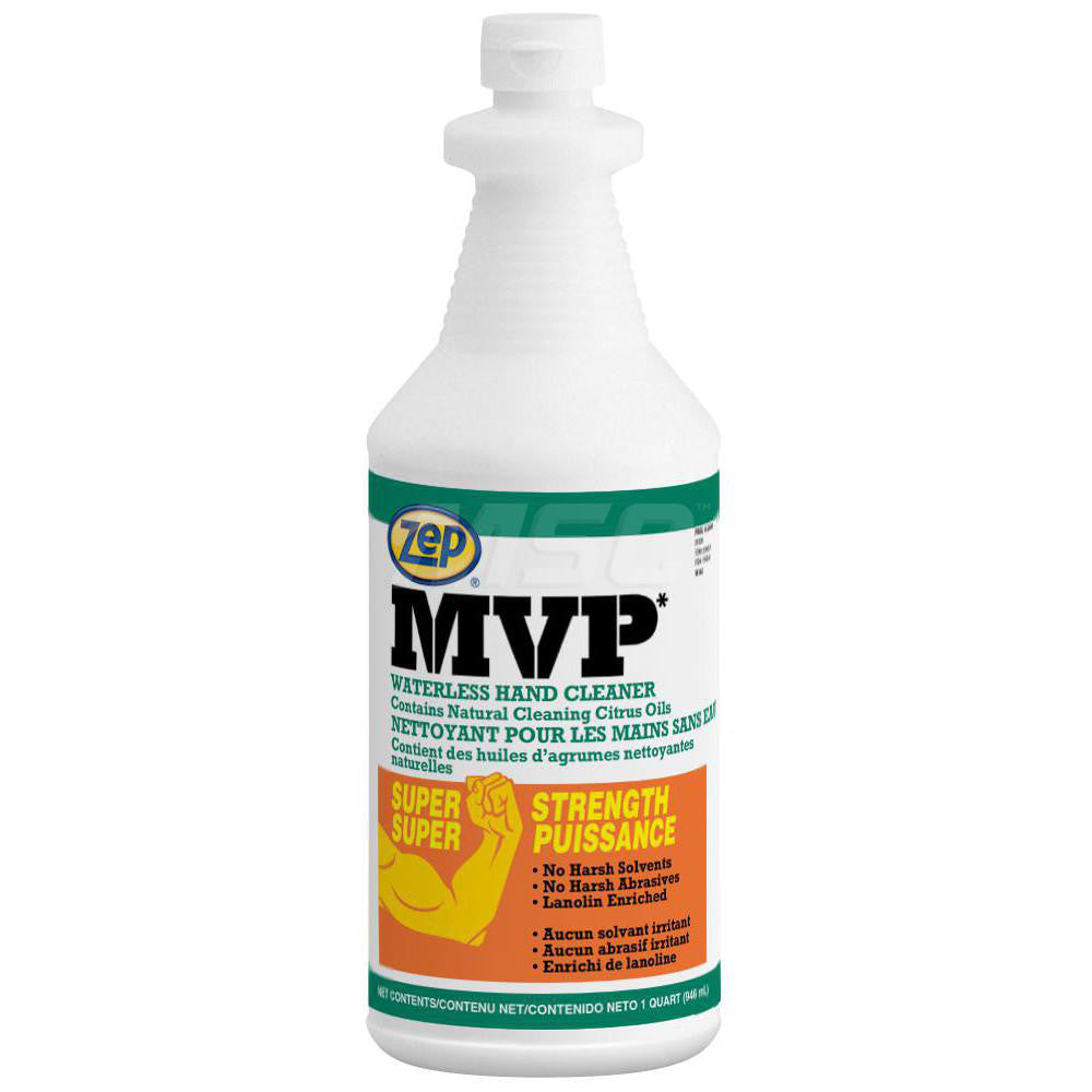 ZEP 323001 MVP Waterless Hand Cleaner, 1 qt, Citrus Scent, 12/Case