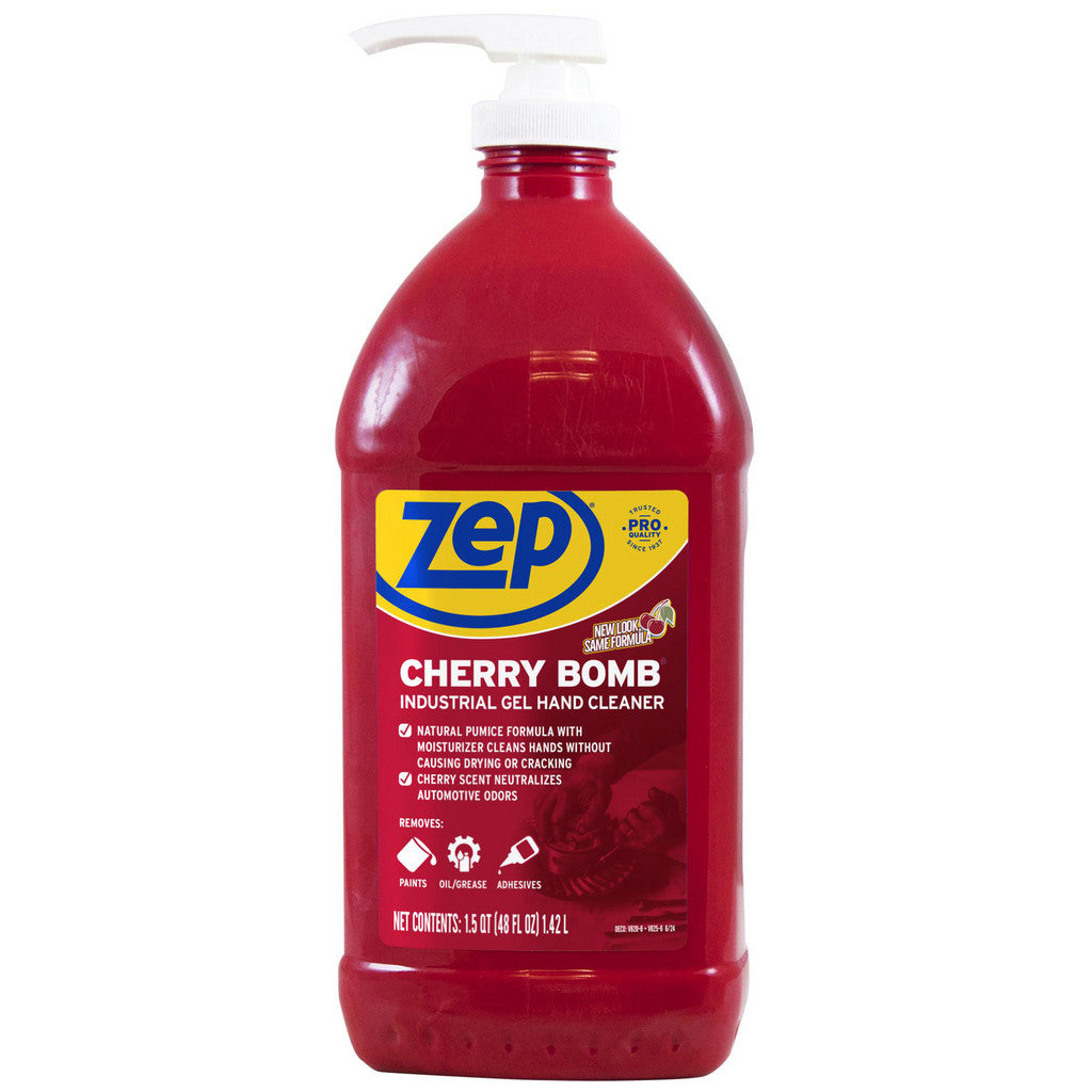 ZEP ZUCBHC484 Cherry Bomb Hand Cleaner, 48 oz, Cherry Scent, 4/Case