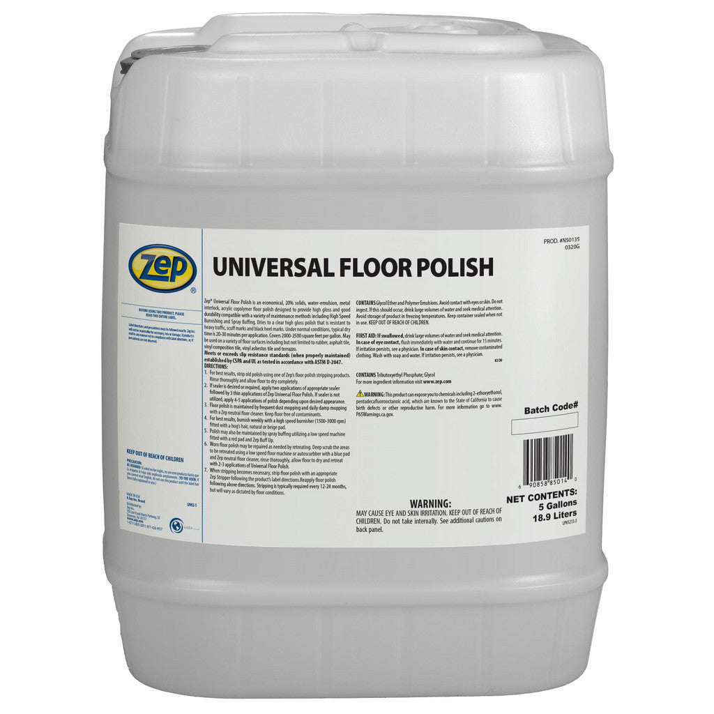 ZEP N50135 Floor Polisher: 5 gal Pail