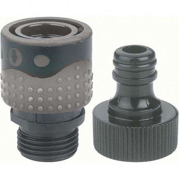 Gilmour 839004-1001 Garden Hose Connector: Female & Male, 3/4", Plastic