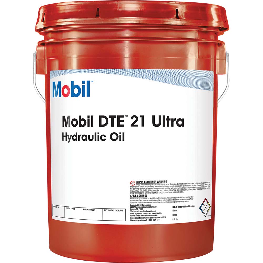 Mobil 125340 Hydraulic Machine Oil: ISO 11158:2009, 5 gal, Pail