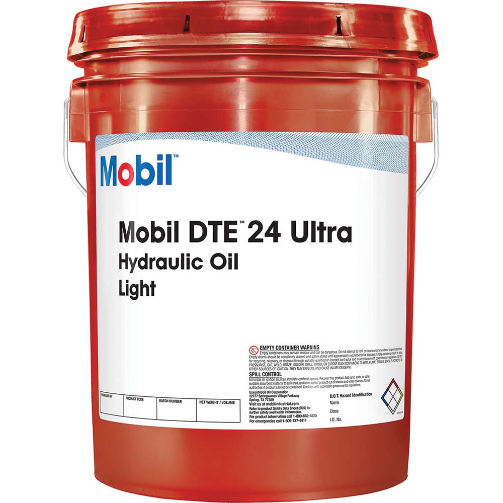 Mobil 125356 Hydraulic Machine Oil: ISO 11158:2009, 5 gal, Pail