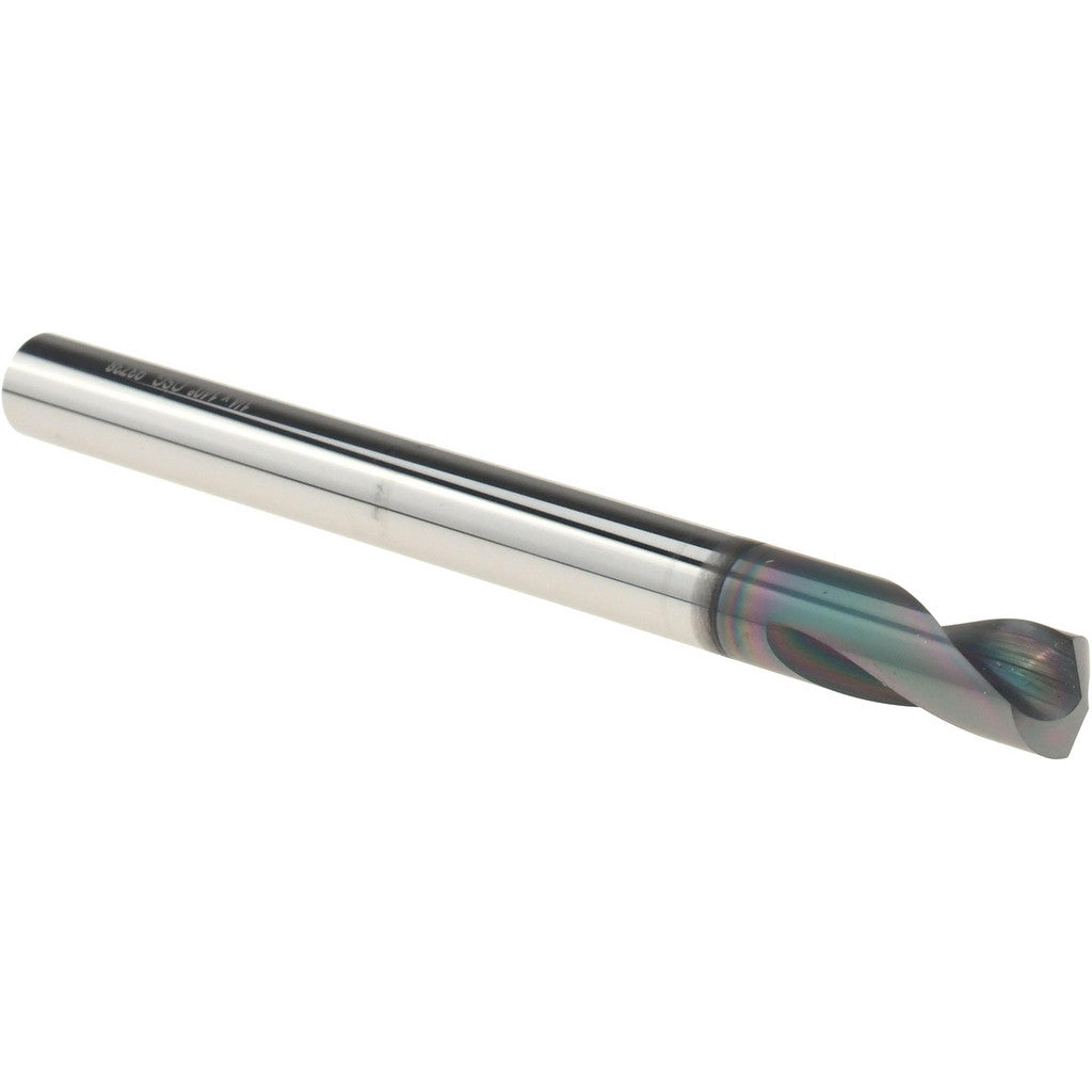 OSG 519032517 Spotting Drill: 1/4" Dia, 140° Point, 75 mm OAL, Solid Carbide