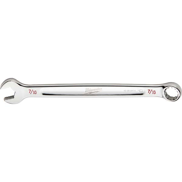 Milwaukee Tool 45-96-9414 7/16" SAE Combination Wrench, MAX BITE Open-End Grip