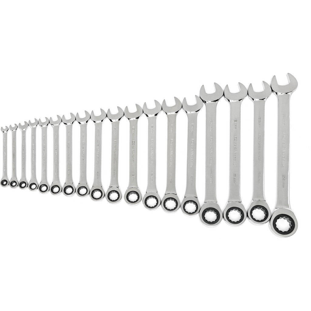 GEARWRENCH 85890-02 Combination Wrench Set: 18 Pc, 6 to 24 mm Wrench, Metric