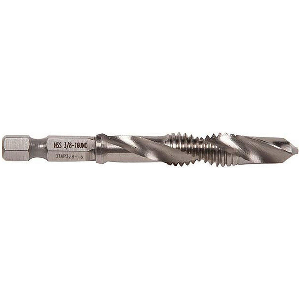 Greenlee DTAP3/8-16 Combination Drill Tap: 3/8-16, 2 Flutes, High Speed Steel (Pack of 5)