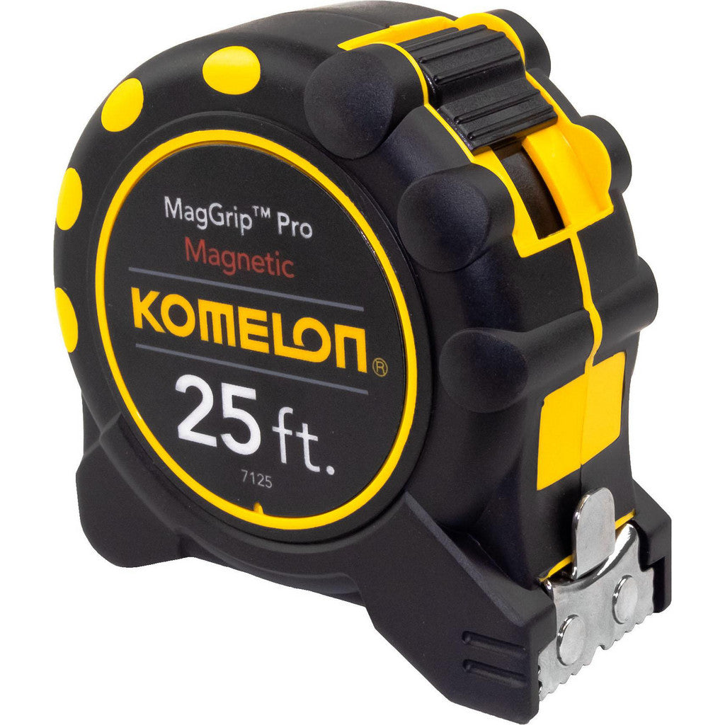 Komelon 7125 Tape Measure: 25' Long, 1" Width, Yellow Blade