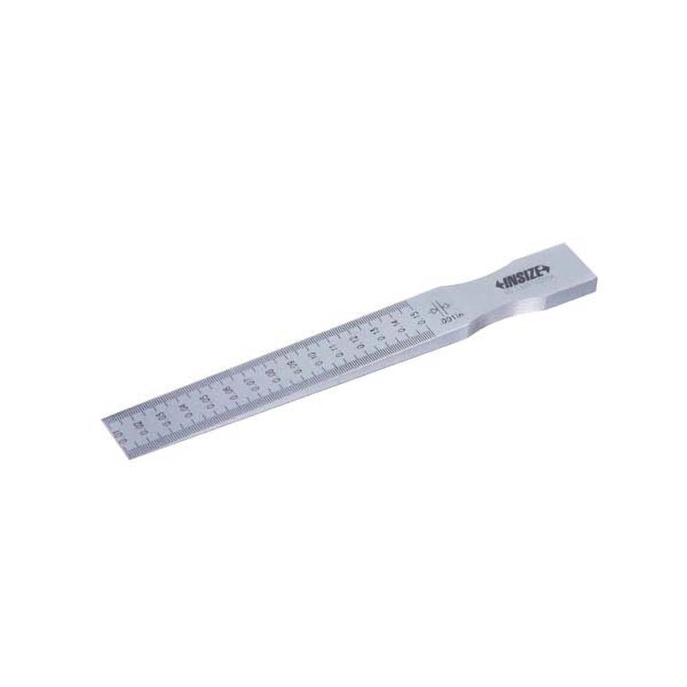 Insize USA LLC 4630-1E Taper Gages; Minimum Measurement (Inch): 0.0100; Minimum Measurement (Decimal Inch): 0.0100; Maximum Measurement (Inch): 0.1500; Maximum Measurement (Decimal Inch): 0.1500; Number of Leaves: 1; Overall Length (Inch): 4-1/2