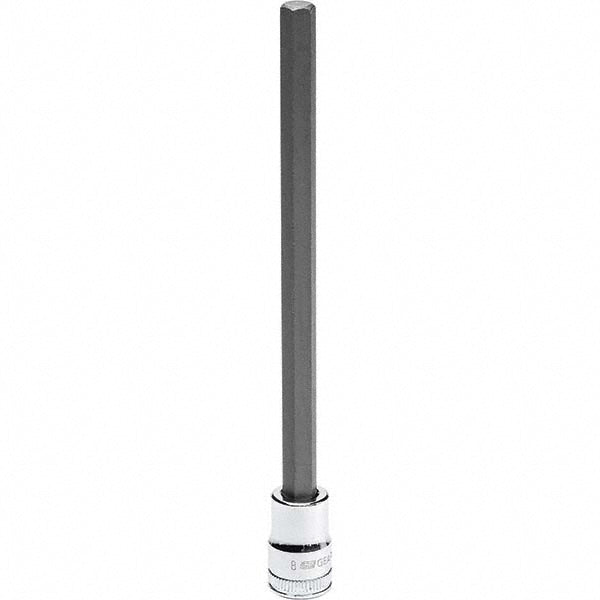 GEARWRENCH 82551 Hand Hex Bit Socket: 3/8" Drive, 8 mm Hex