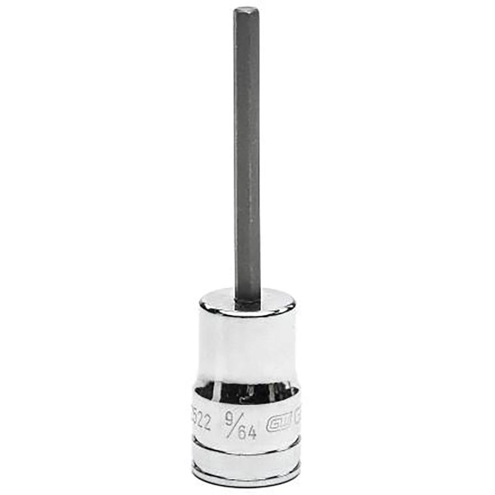 GEARWRENCH 82522 Hand Hex Bit Socket: 3/8" Drive, 9/64" Hex