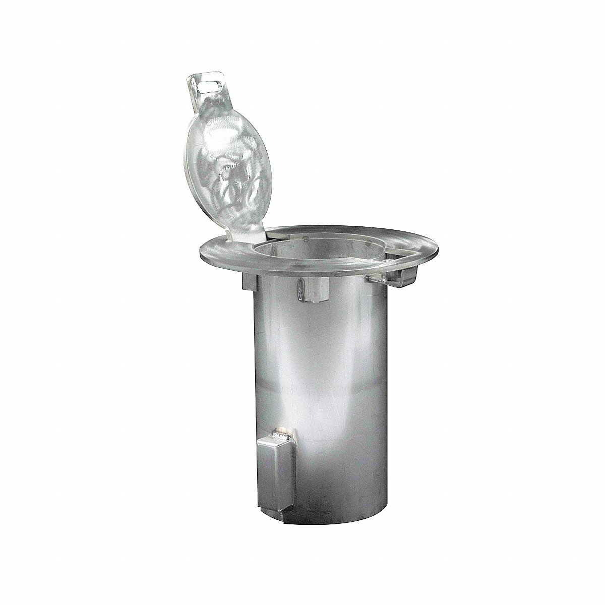 Calpipe Security Bollards Bollard Embedment Sleeve 11 1/4 W Silver (ESR060)