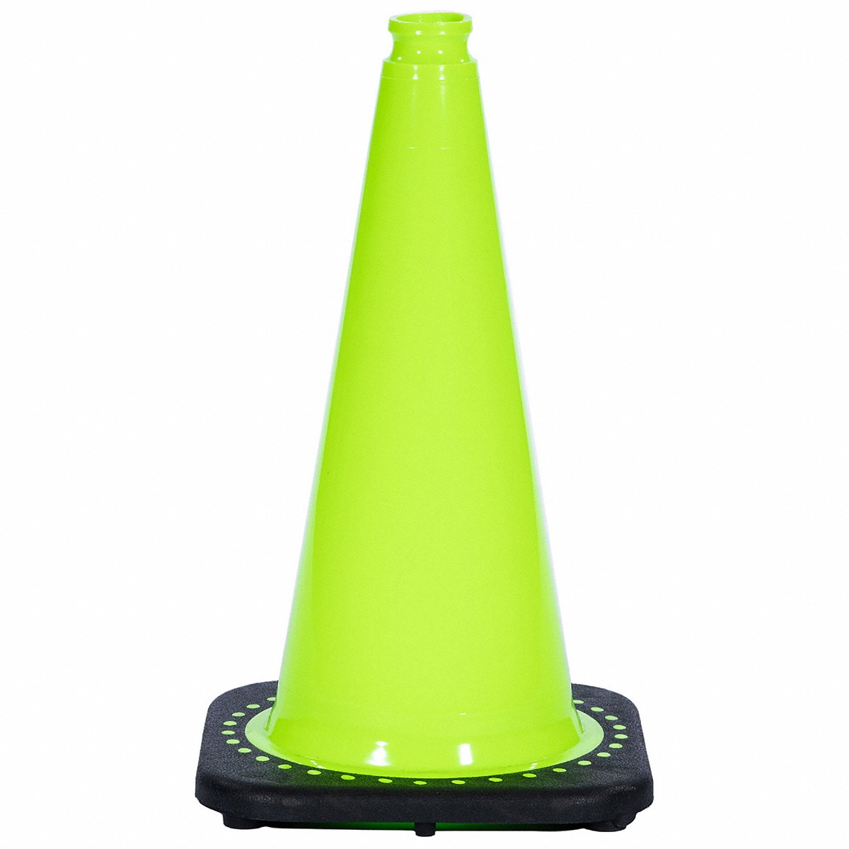 Jbc Safety Plastic Inc Traffic Cone, 3 Lb., Lime Cone Color (RS45015C-LIME)