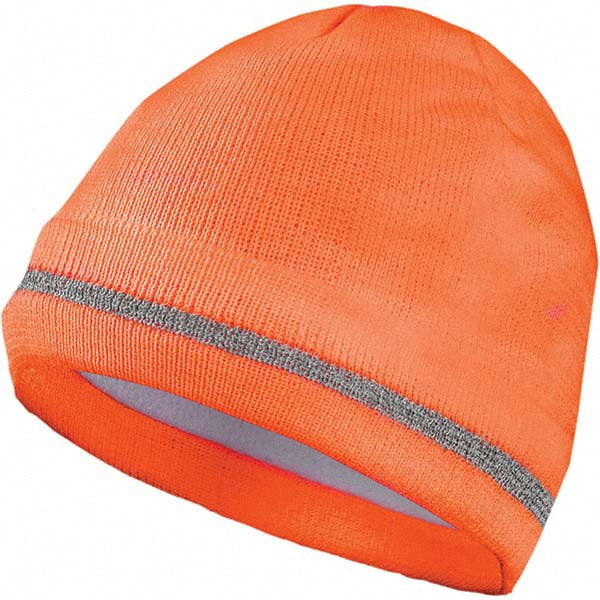 OccuNomix LUX-KCR-O-P Beanie Hat: Acrylic & Fleece, Slip-On Closure, Orange, Size Universal, Solid