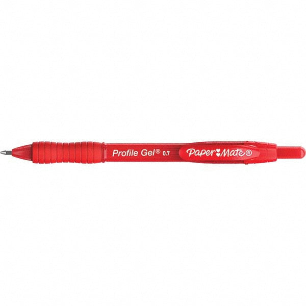 Paper Mate 2095463 Retractable Gel: Medium Point, Red (Pack of 12)