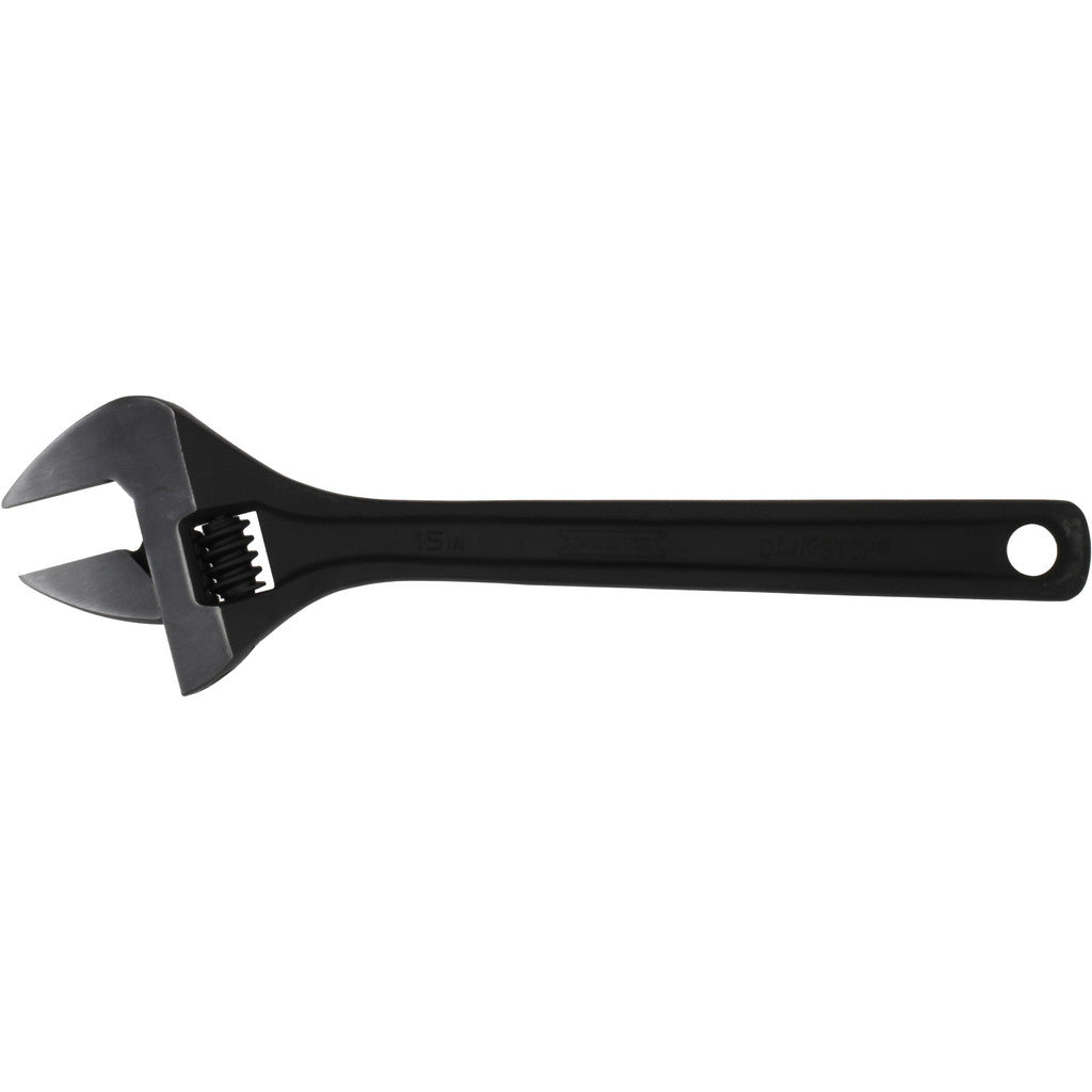 Proto J715SLA Adjustable Wrench: 15" OAL, 1-11/16" Jaw Capacity
