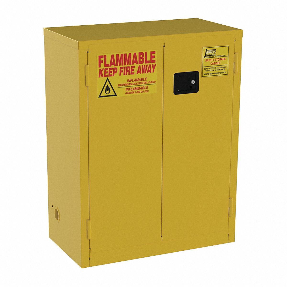 Jamco Hazmat Storage Cabinet Yellow Steel (BS28YP)