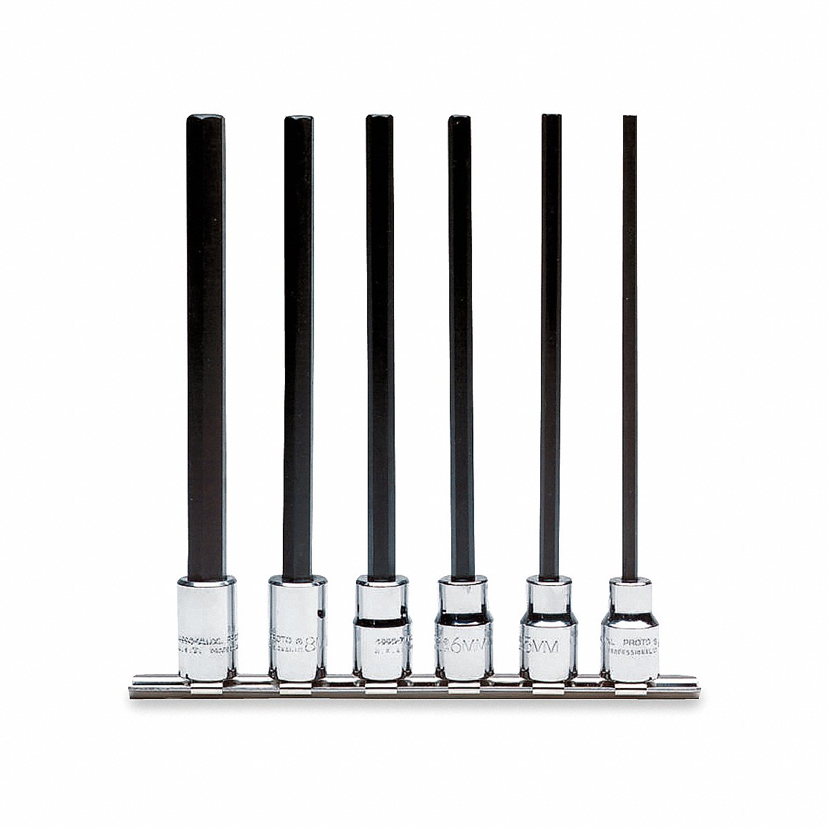 Proto Socket Bit Set, Steel, Drsz 3/8 In, 8 in (J4990-SMXL)