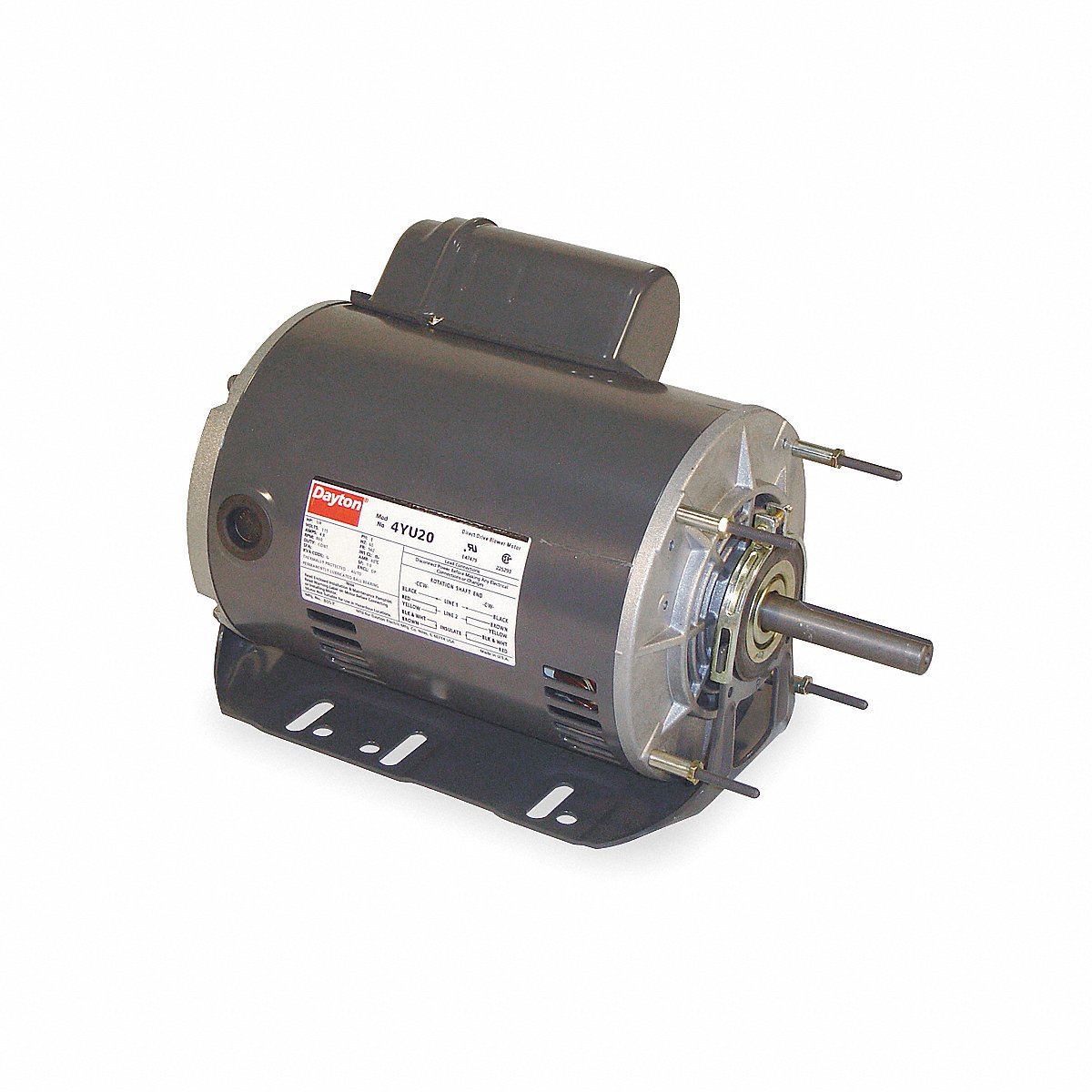 Greenheck Fan Corporation Motor, 1/2 Hp, 1725 Rpm, 56, 115/208-230V (1AGG3)