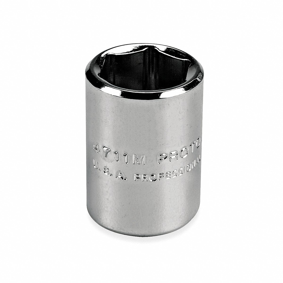 Proto Socket, Steel, 6-Point, 12 mm Chrome 0.25 in (J4712M)