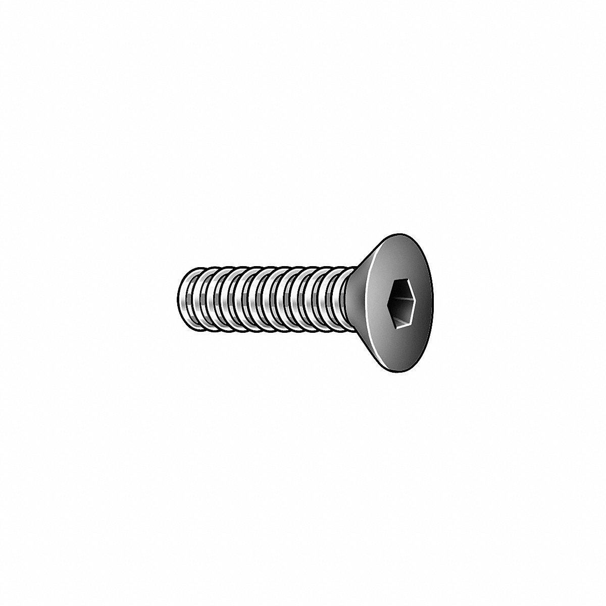 ScktFltHdScrw Steel 1/2 -13 2 1/4 L PK25 (FHSIA0500225USA-025BX)