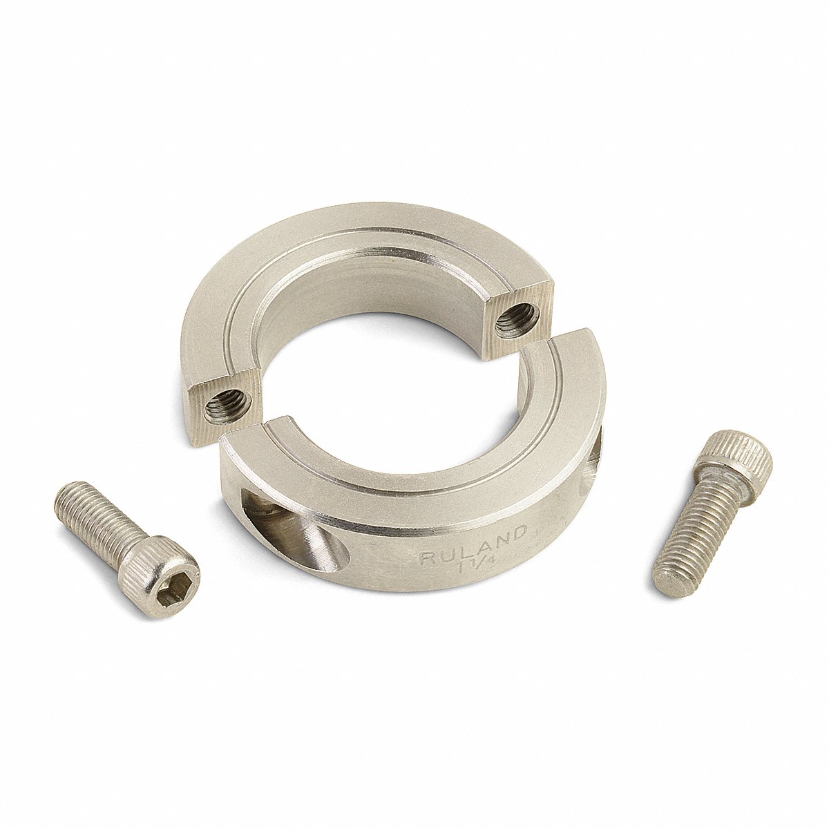 Ruland Manufacturing Shaft Collar Clamp, 2 Pc 14 mm 303 Stainless Steel (MSP-14-SS)