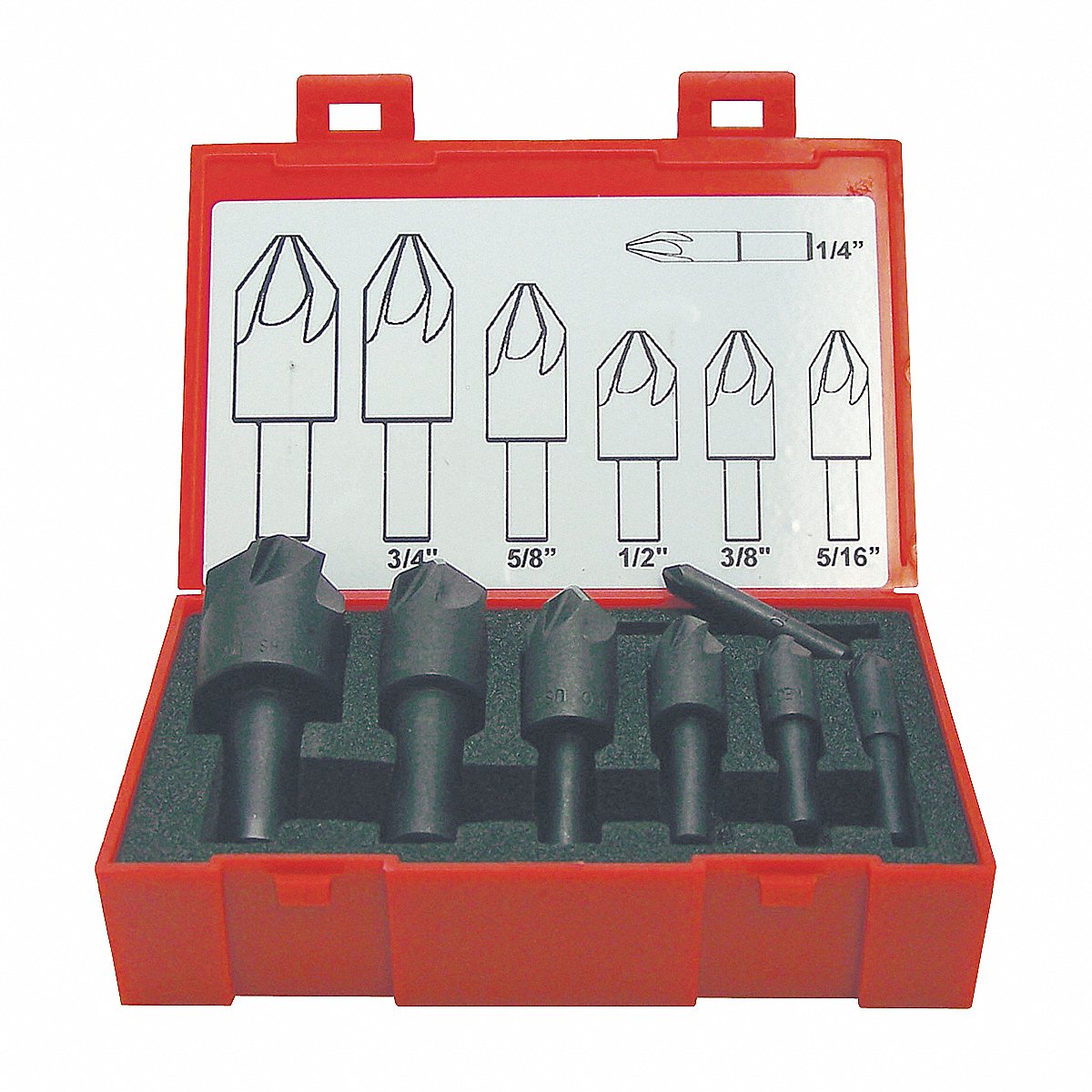 Keo Countersink Set 7 PC 6 FL 82 Deg HSS (919-000-370)