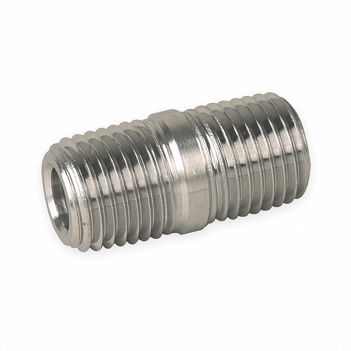 Parker Close Nipple 3/8 in Threaded 1.13 in L (6-6 MCN-SS)