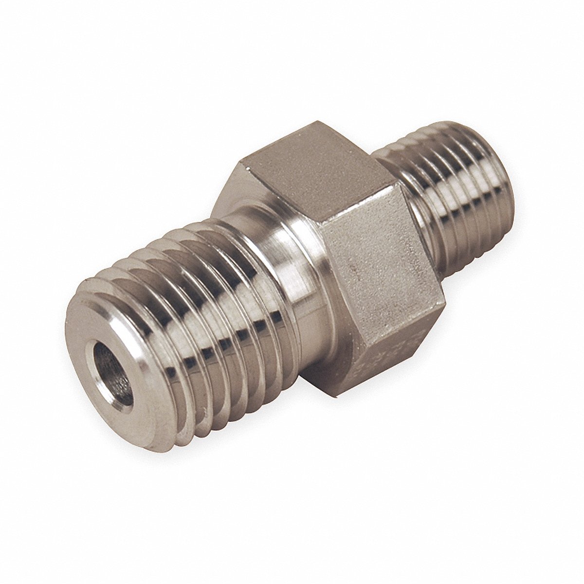 Parker Hex Long Nipple 316 Stainless Steel 3/8 in MNPT (6-6 MHN-SS)