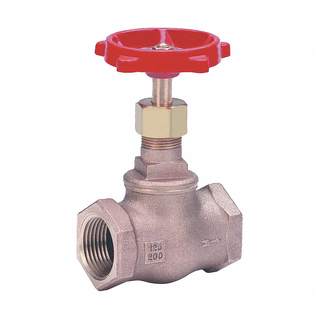 Milwaukee Valve Globe Valve, 1-1/2", Bronze, Fnpt, 200 Psi, 2" (502 1 1/2)