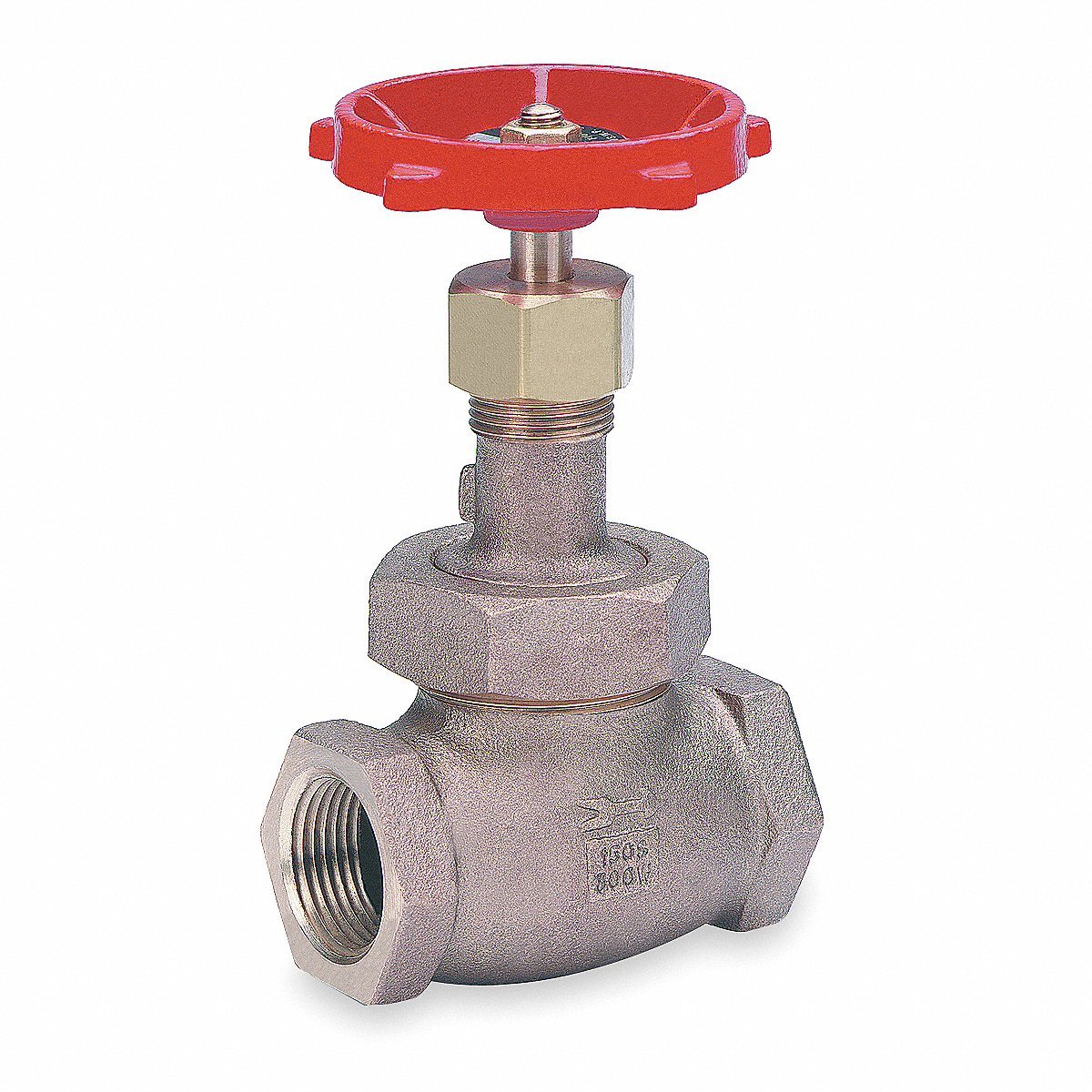 Milwaukee Valve Globe Valve, 1-1/2", Bronze, Fnpt, 300 Psi, 2" (590T 1 1/2)