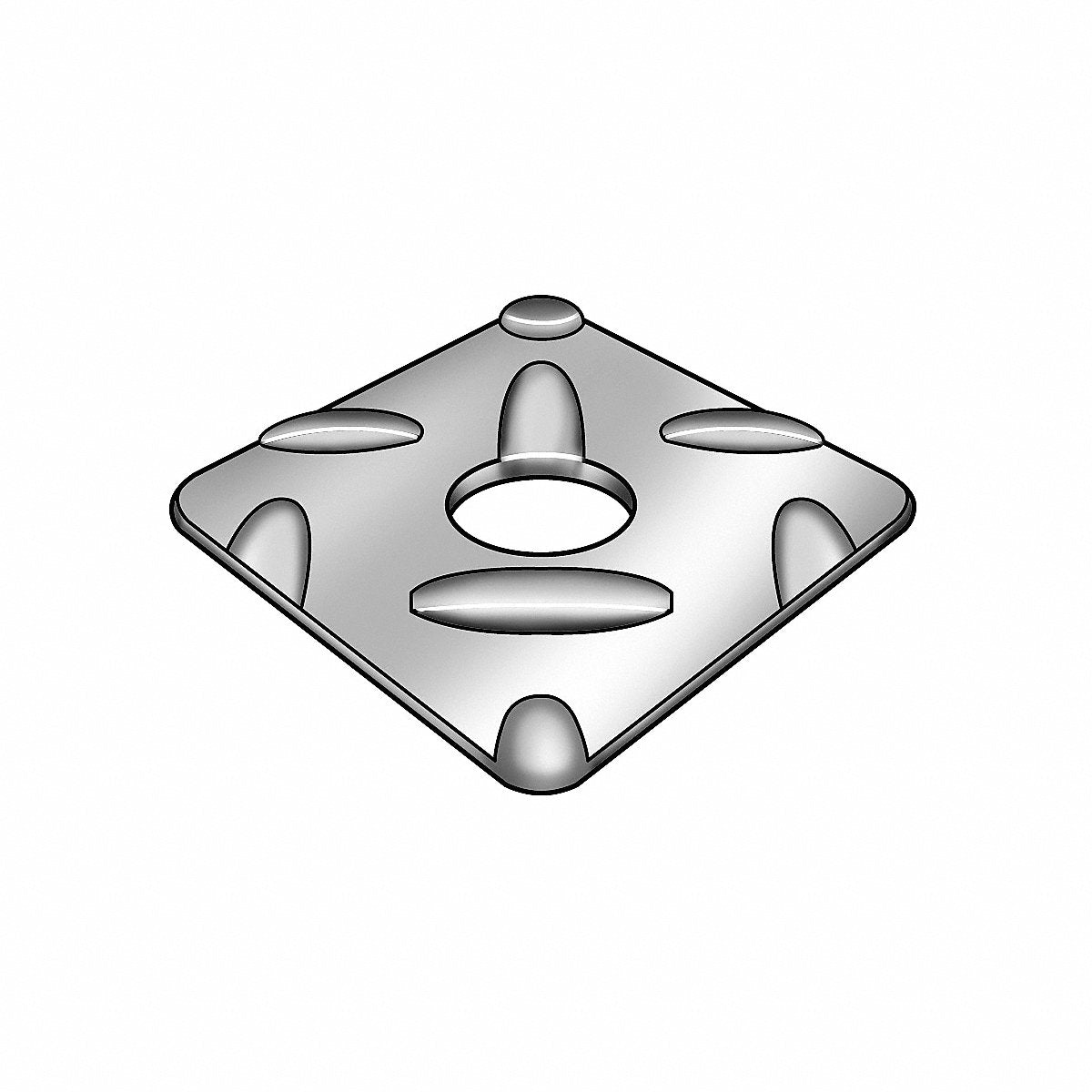 Accurate MFG Products Group Square Washer Galvanized 3/4 in PK2 (Z8958D)