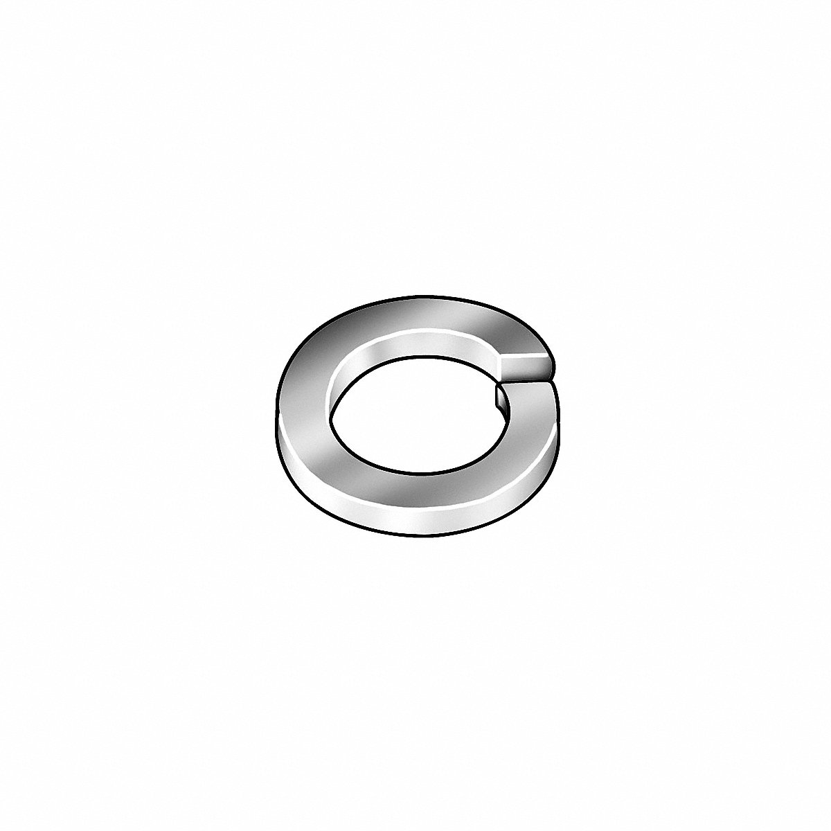 Split Lock Washer 1 3/8 in PK10 (LWLIS137USA-010BX)