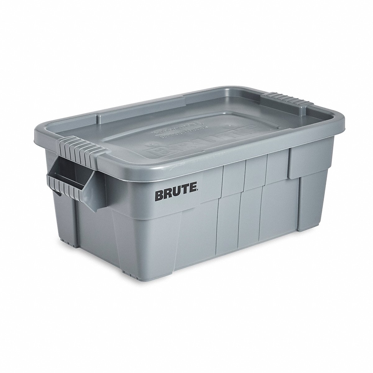 Rubbermaid Commercial Products Storage Tote, Gray, Solid, Plastic (FG9S3000GRAY)